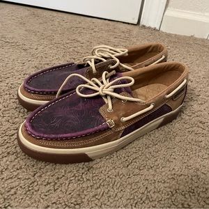 NWOT Durango Music City Leather Boat Shoes